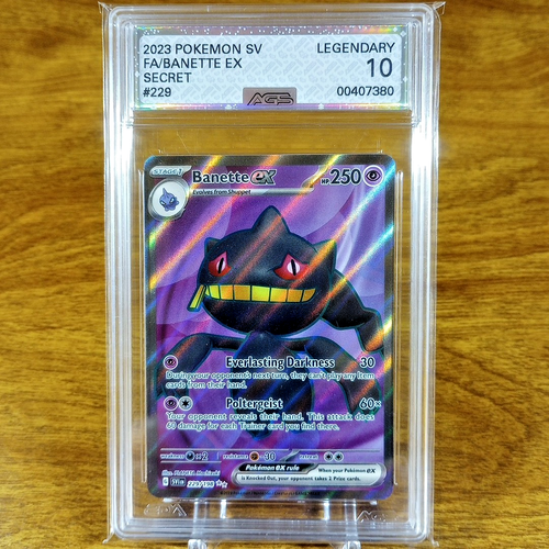 Pokemon Scarlet & Violet Base Banette EX 229/198 AGS Legendary 10 Holo Rare 2023 - Picture 1 of 5