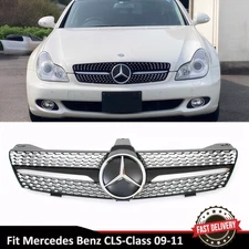 Front Upper Grille W/Emblem For 2009-2011 Mercedes Benz W219 CLS500 CLS550 CLS63