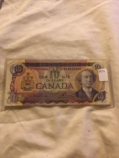 1971 canada 10 dollar bill