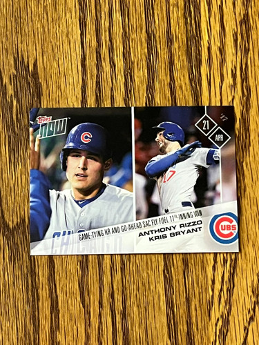 2017 Topps Now 69 Anthony Rizzo / Kris Bryant