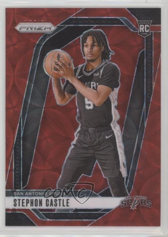 2024-25 Panini Prizm Choice Red Prizm 54/88 Stephon Castle #234 Rookie RC
