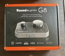 Creative Sound Blaster G8 Dual USB Gaming DAC Amp External Stereo USB-C HDMI
