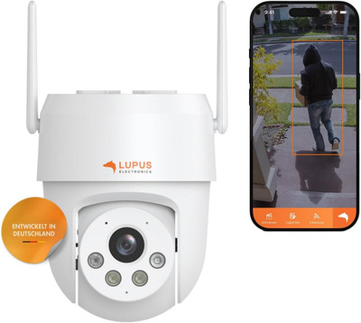 Lupus Electronics LE213 Alarmkamera Mit Ki-Objektverfolgung, Wifi 6, Flutreaktio