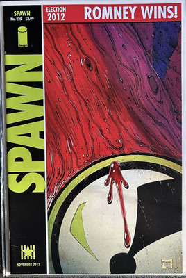 Spawn #225 Todd McFarlane Romney Election 2012 Watchmen Homage Variant B NM