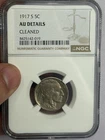1917 S Buffalo Nickel NGC AU DETAILS CLEANED