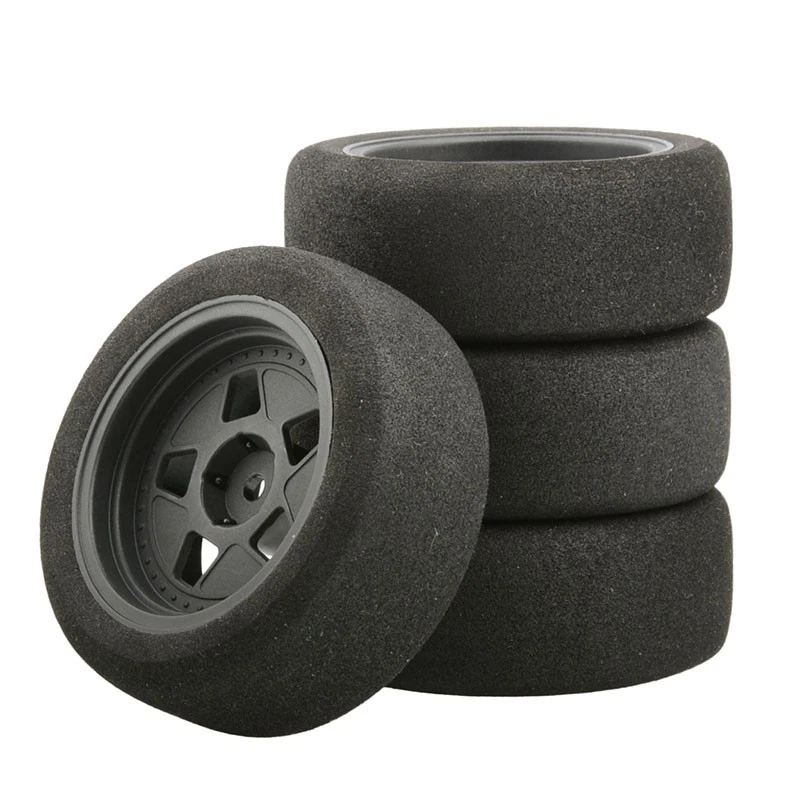 Llantas de espuma llantas hexagonales de 12 mm para coche de radiocontrol en carretera TT02 FW06 HSP HPI D4 D5 1:11 Foto 2 de 4