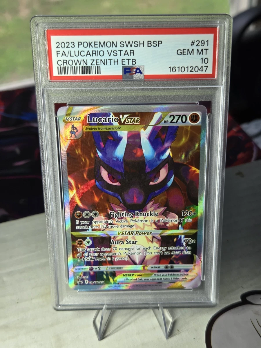 Pokémon TCG Grade 10 Lucario Individual Collectible Card Game