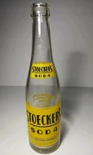 1959 OLD VINTAGE STOECKER'S SODA ACL SODA BOTTLE MANCHESTER MISSOURI SODA BOTTLE