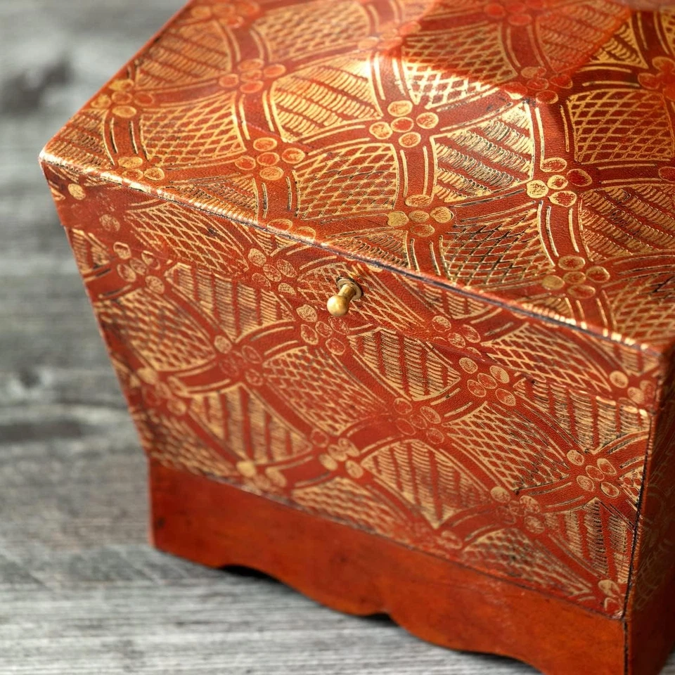 Lilith Tooled Pattern Box Decorative Storage Home Accent - Image 2 of 4