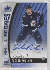 2017-18 SP Game Used Authentic Rookies Blue Tucker Poolman #146 Rookie Auto RC