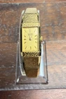 Vintage 1991 Seiko Women's 12mm Watch 2e20 Petite  Gold Snowflake Dial 6.7”