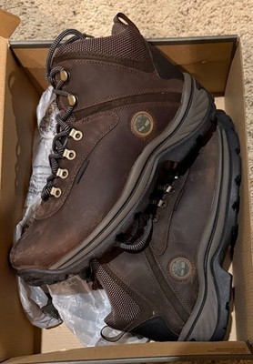 Timberland White Ledge Mid Hiker Boots Men's Brown Lace Up size 9
