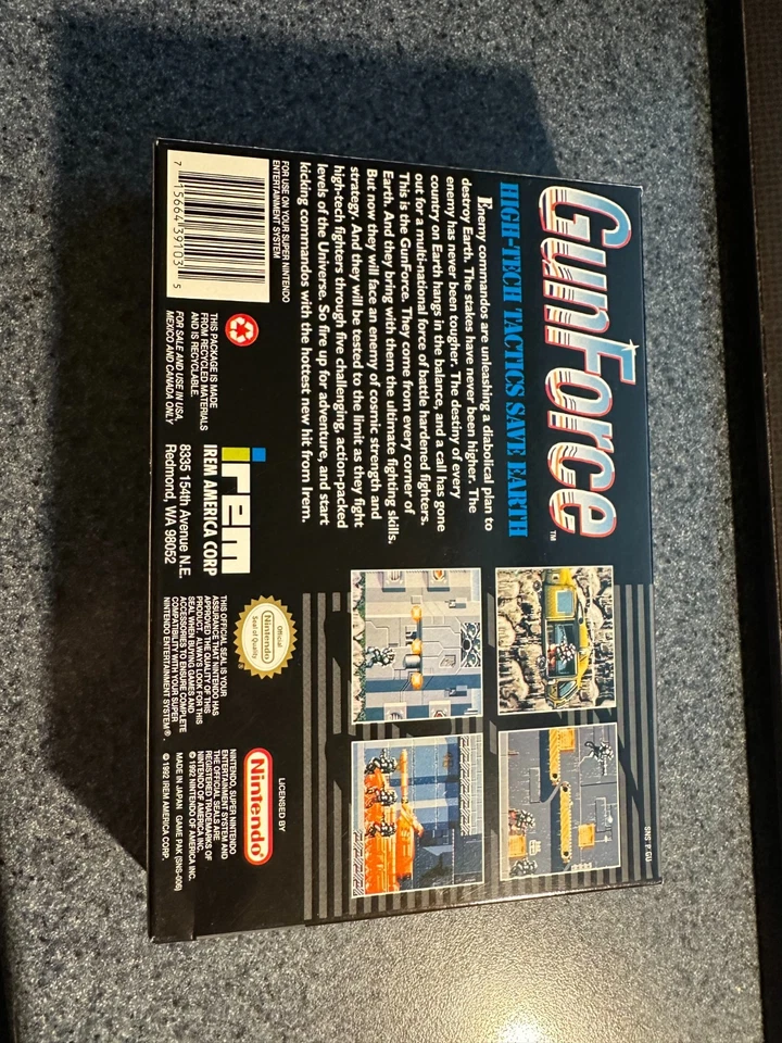 Gunforce for Super Nintendo (SNES) CIB Complete Excellent (Gun Force) - Image 2 of 4