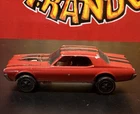 Hot Wheels Redlines 1968 Mercury Custom Cougar Opening Hood Red/Black 1:64