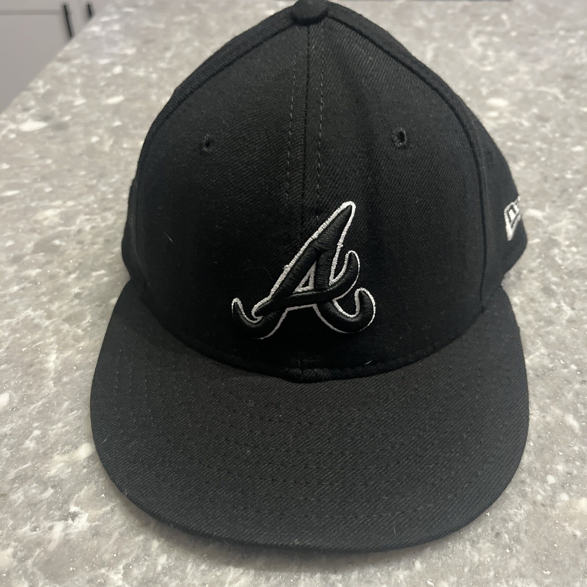 【US限定】NEW ERA 59FIFTY Atlanta Braves WS Multi All Black Atlanta Braves Hat Cap New Era 59Fifty Black on Black Fitted
