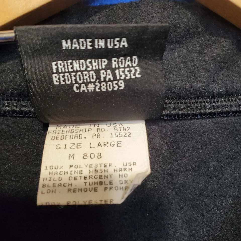 Cannondale Vest Polartec Fleece Full Zip Mens Large Blue Black Running Cycling - Image 4 of 4