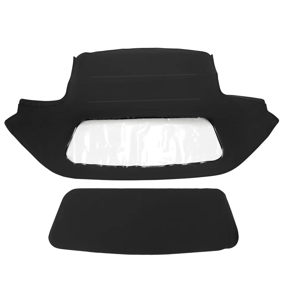 For Alfa Romeo Spider Graduate Veloce 1971-1994 Black Vinyl Convertible Soft Top - Image 2 of 4