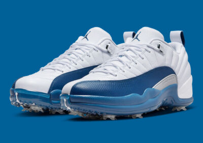 Size 7.5 - Jordan 12 Low Golf French Blue 2022 for sale