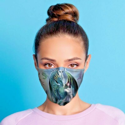 Lisa Parker Beschützer der Magie Drache und Einhorn Mund - Nasenschutz, Maske