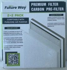 2-pack Future Way Filters For Pure Enrichment PureZone Air Purifier 