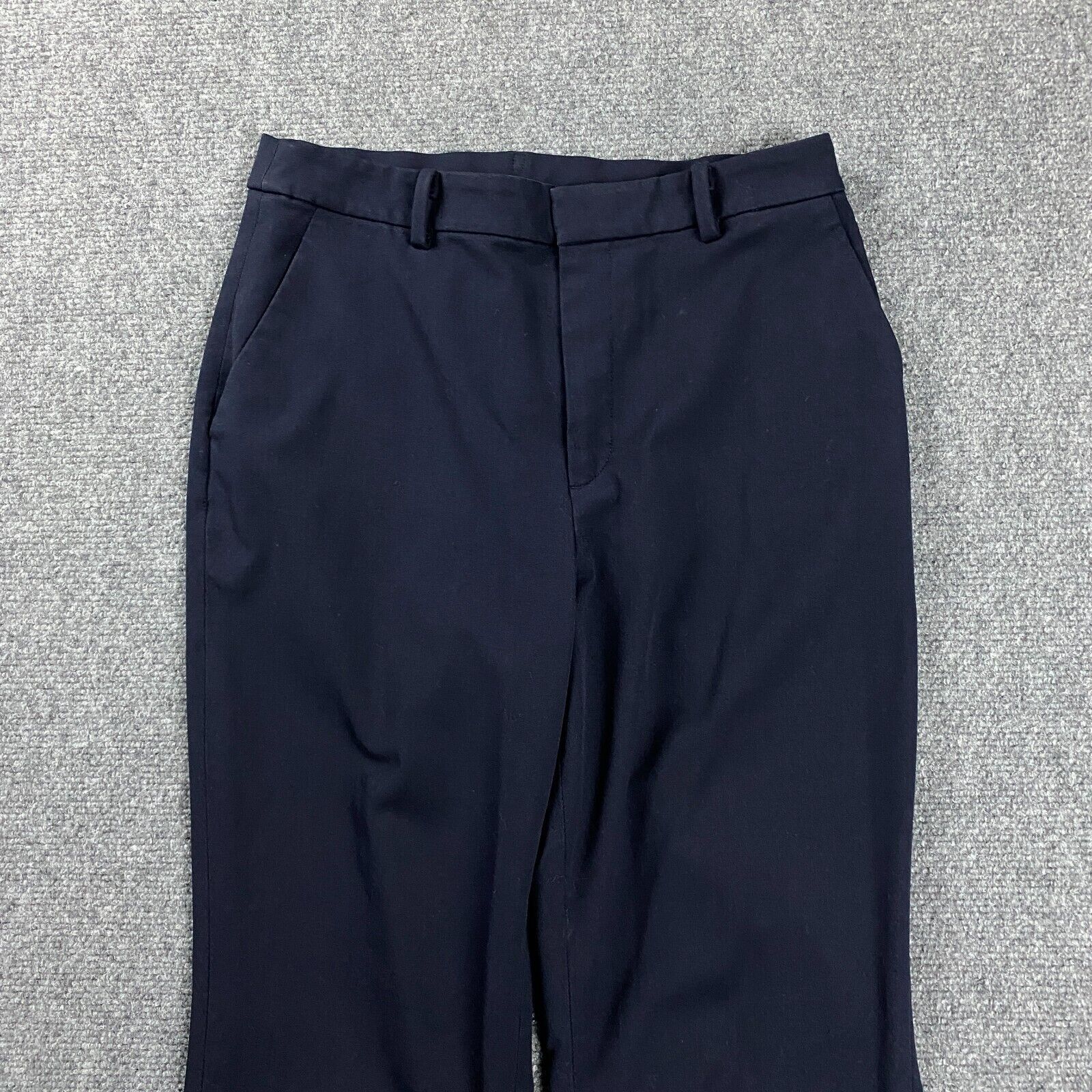Uniqlo Pants Womens Small Blue Trouser Straight Leg Polyester Blend Adults thumbnail 2