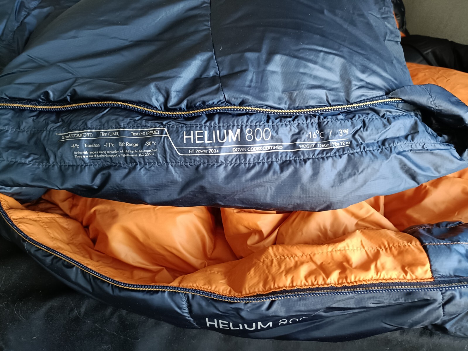 Mountain Equipment Helium 800 4 season down sleeping bag 17c comfort