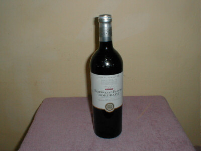 Reserve des Princes Bordaux merlot, 2011, Cabernet Sauvignon, 12,5% ,75Ltr ( K7