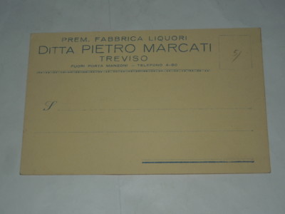 COMMERCIAL POSTCARD--PIETRO MARKED TREVISO-UNTRAVELED (NOT SHIPPED) RARE
