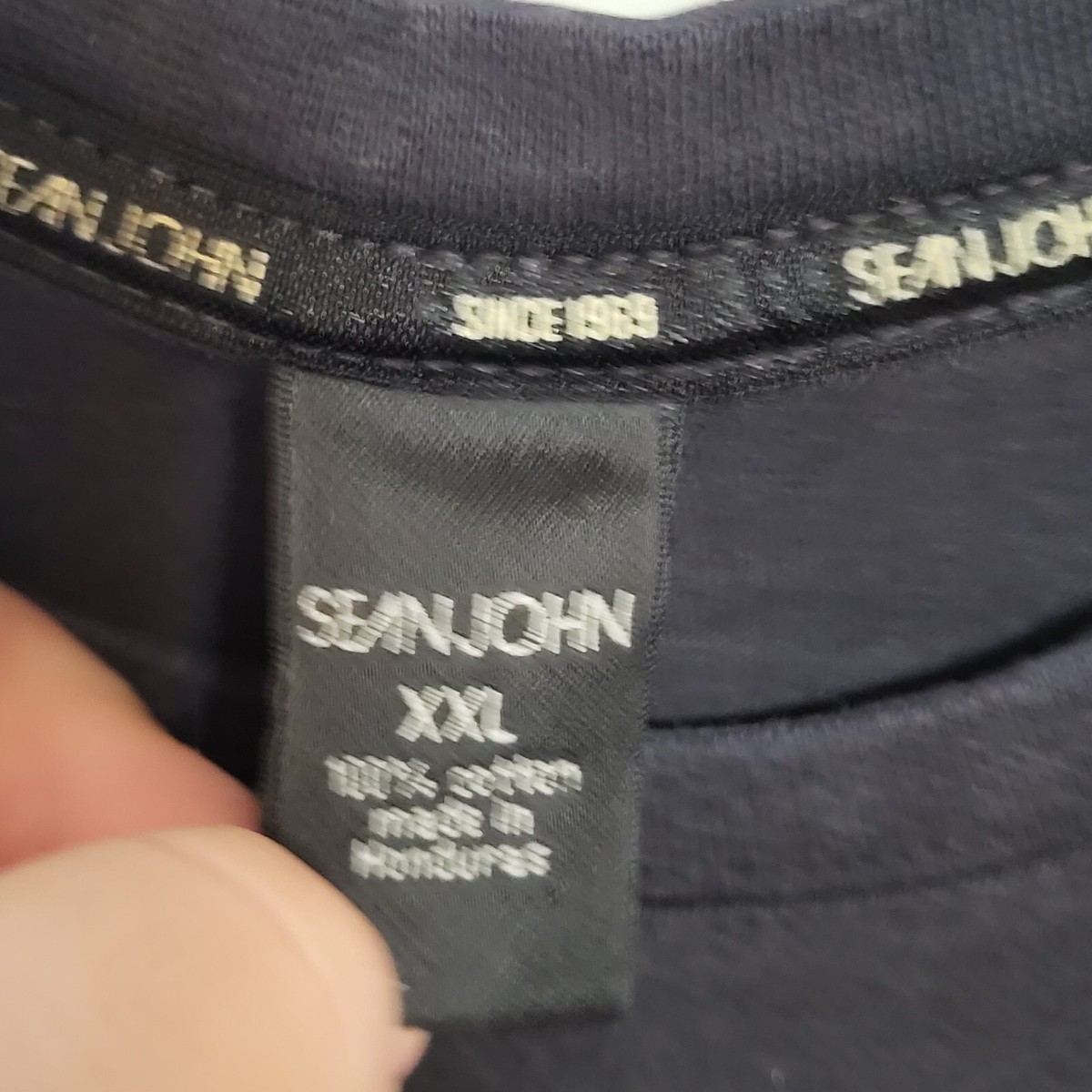 Vintage Sean John Shirt Mens 2XL Black New York Los Angeles