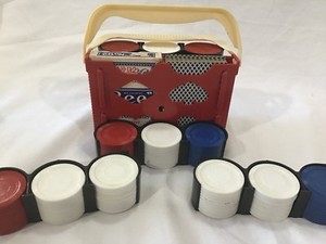 Vintage HANDY ANTE Poker Chip Rack - Removable Trays - Original Box - 1950’s