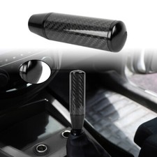 Universal Jdm Black Carbon Fiber Manual Gear Stick Shift Knob Lever Shifter 5