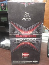 XFX Radeon HD4550 1 GB DDR2 scheda grafica di memoria HD-455X-ZAFR ver. P.1 NUOVO (E)