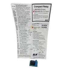 ELK 912 Relay 7A 30V DC OR 10A 125V AC Form C SPDT Contact 30mA Draw 1.1"x1.55"