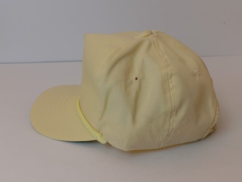 YoungAn Headwear Yellow BLANK Rope Trucker Hat 90s VINTAGE  - Picture 2 of 5