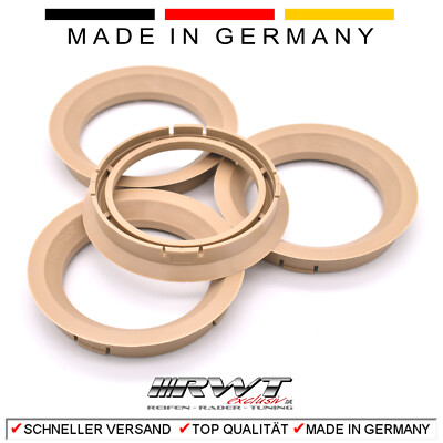 4 Zentrierringe 72,5 x 57,1 BORBET ARTEC ASA ICW RH SMOOR Audi VW SEAT etc (#15)