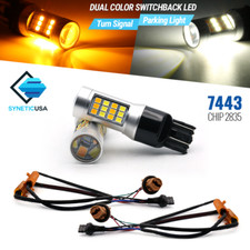 Dual Color Switchback White-amber 42-led Error-free 7443 Turn Signal Light Bulbs Dual Color Switchback White-amber 42-led Error-free 7443 Turn Signal Light Bulbs