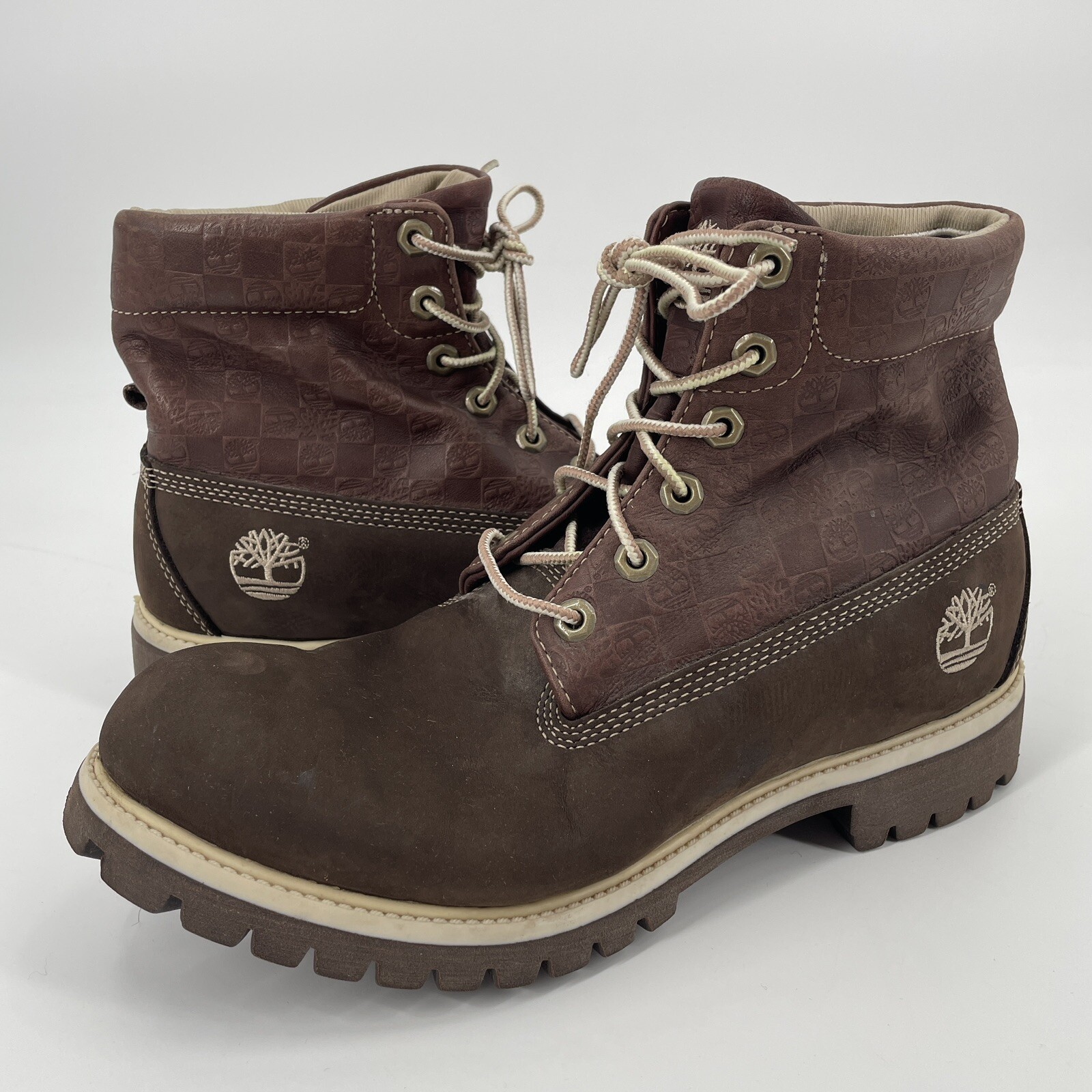 Timberland Mens Size Dark Chocolate Nubuck Brown 6-inch