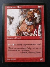 Dwarven Miner MTG **MT/NM/NP (Mirage, English)