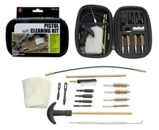 9mm/38/357 Caliber Pistol Gun Firearm Cleaning Kit Zippered Case 66pc