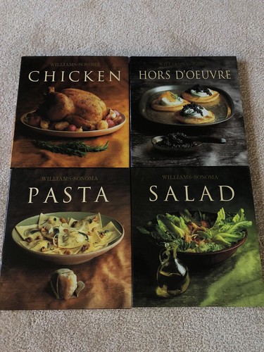 Lot Of 4 Williams-Sonoma Hardcover Cookbooks Includes Chicken,Pasta, Salad - Picture 4 of 5