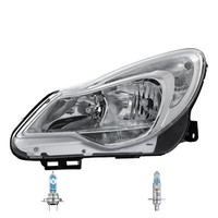 Halogen Scheinwerfer Links H7/H1 Chrom FüR Opel Corsa D Inklusive Lampen