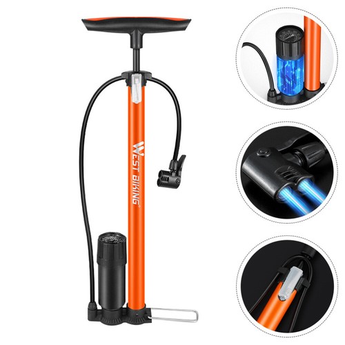 Portable Bike Pump Air Pump Bike Tires Bike Tire Inflators Bike Floor