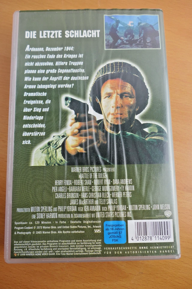Die letzte Schlacht / Kriegsfilm / VHS Videokassette / Zustand Gut - Bild 2 von 3