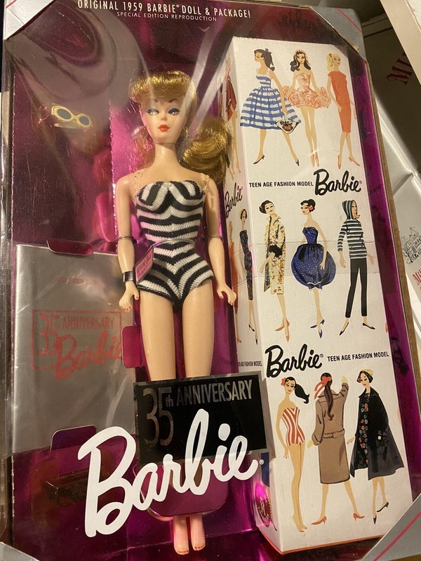 Ruth Handler Signed 35th Anniversary 1959 Barbie Special Edition Reproduction.