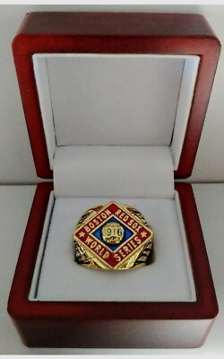 Babe Ruth - 1916 Boston Red Sox World Series Ring With Wooden Display Box