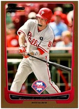 2012 Bowman #83 Shane Victorino - Gold FREE SHIPPING!
