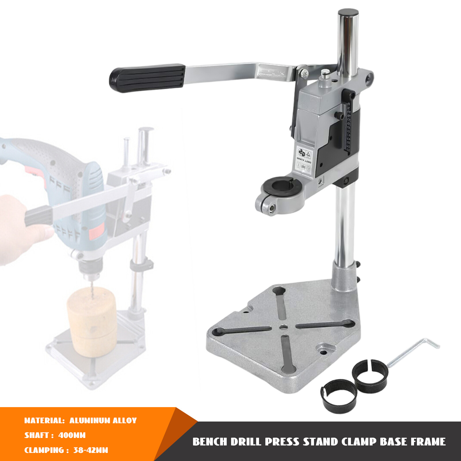 Bench Hand Drill Press Stand Clamp Repair Tool Workbench Vertical Drill