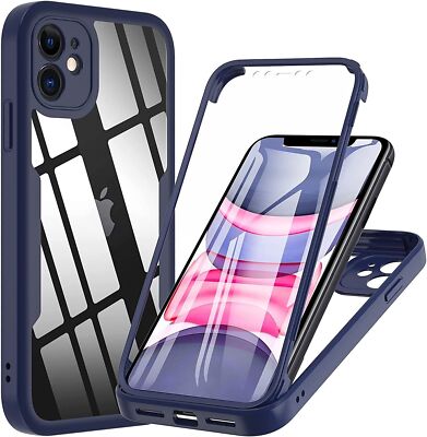 Klar Full Cover 360 Handy Hülle Grad Rundum Silikon Schutz Tasche TPU Case DE