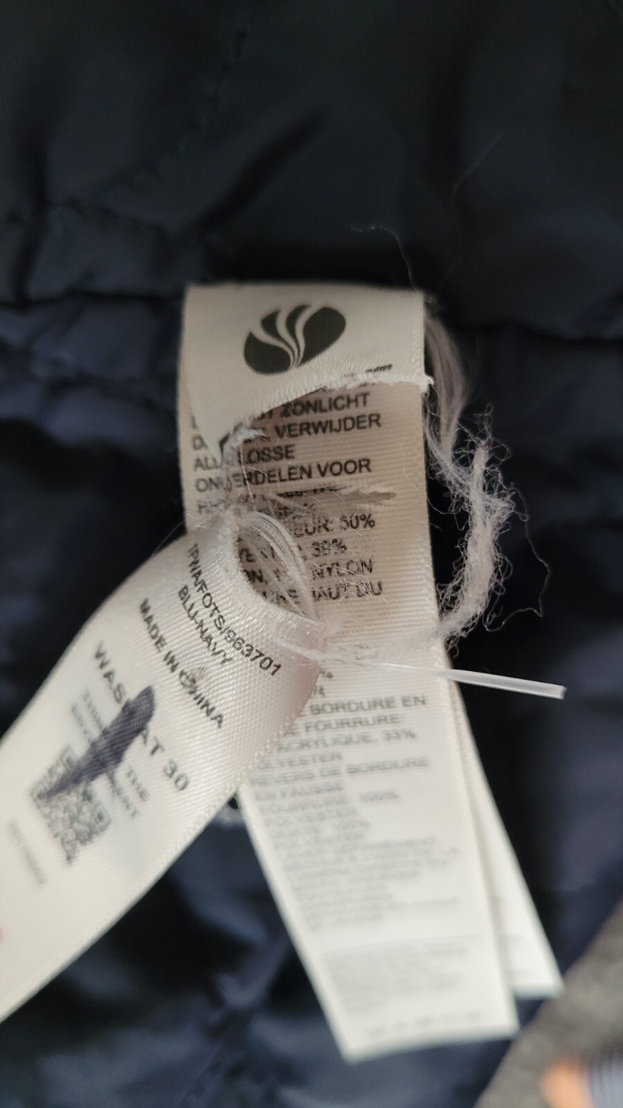 FATFACE Women's Judy Parka Jacket Coat Navy Size uk… Gem