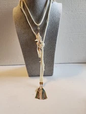Bijoux Necklace 22 Inch Off White And Multicolored Brand New